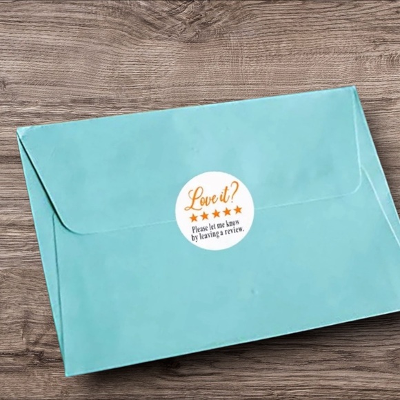 Please Leave A Review Adhesive Sticker - Picture 4 of 4